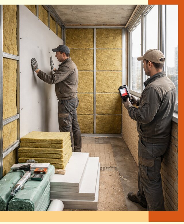 Утепление балкона в Иркутске от 4689 руб. под ключ | ТепломастерРкт