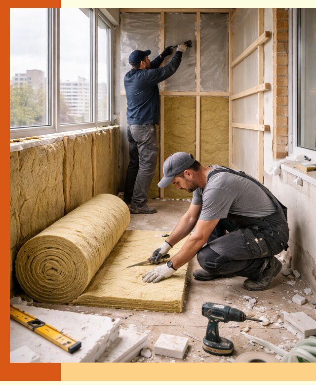 Утепление балкона под ключ в Иркутске качественно и быстро